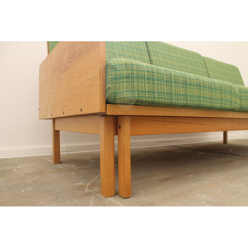 Vintage beechwood sofa bed by Jitona, Czechoslovakia 1970