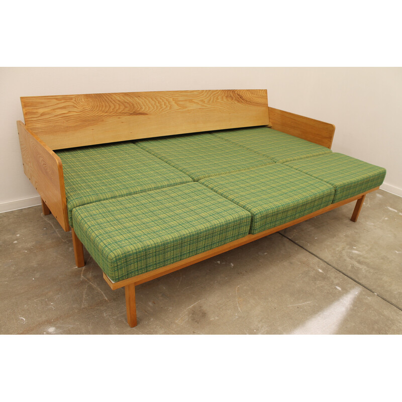 Vintage Schlafsofa aus Buchenholz von Jitona, Tschechoslowakei 1970