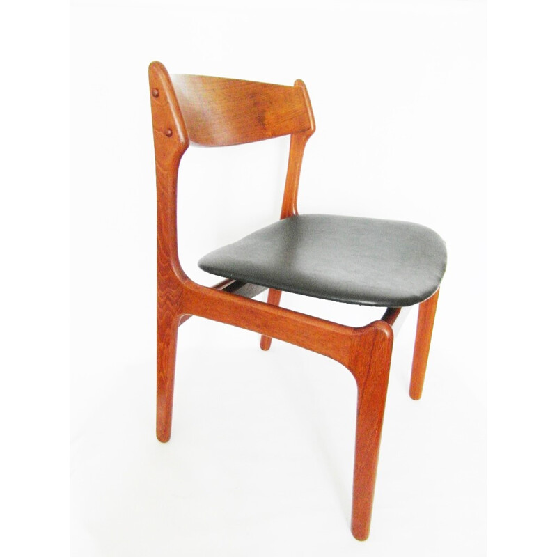 Set of 4  teak chairs by Erik BUCH - 1950s