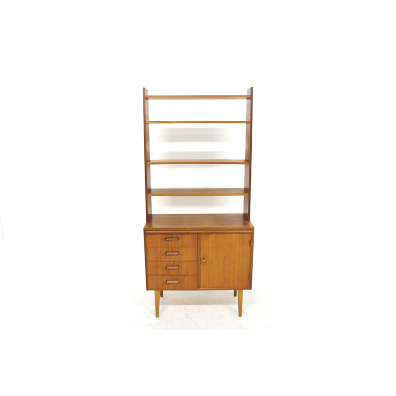 Vintage Scandinavian secretary in teak, Sweden 1960