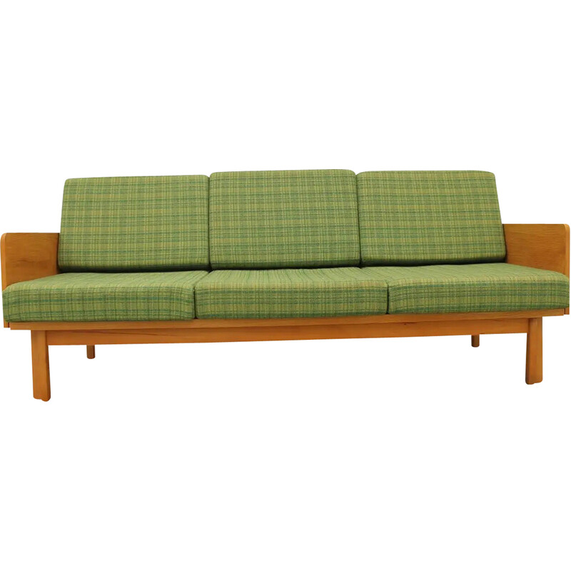 Vintage beechwood sofa bed by Jitona, Czechoslovakia 1970