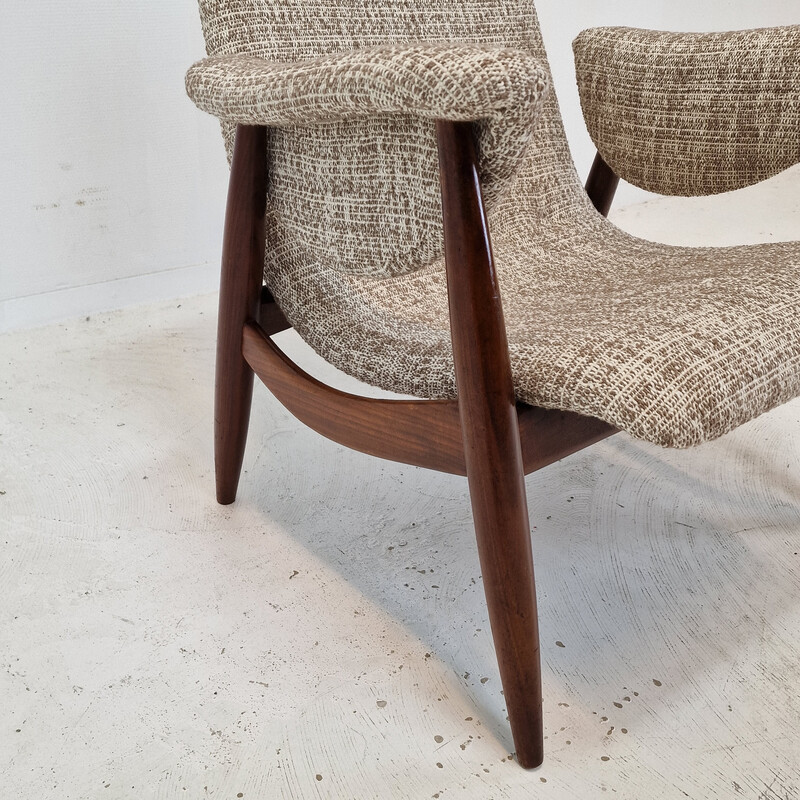 Vintage teak armchair by Louis Van Teeffelen for Wébé, Netherlands 1960