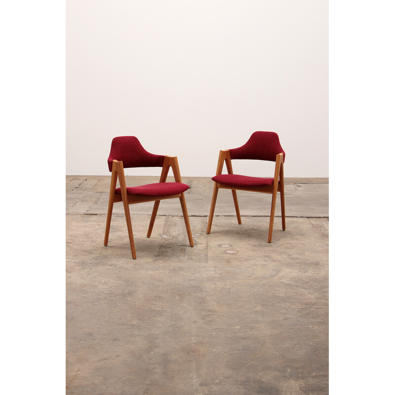 Pair of vintage Danish dining chairs model Compas by Kai Kristiansen for sva Mobler, 1960