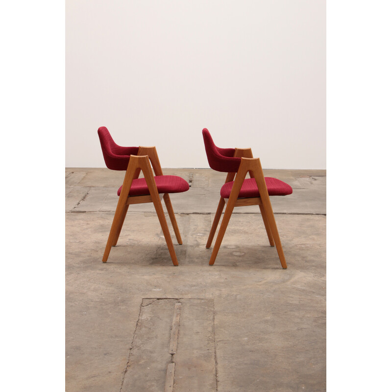 Pair of vintage Danish dining chairs model Compas by Kai Kristiansen for sva Mobler, 1960