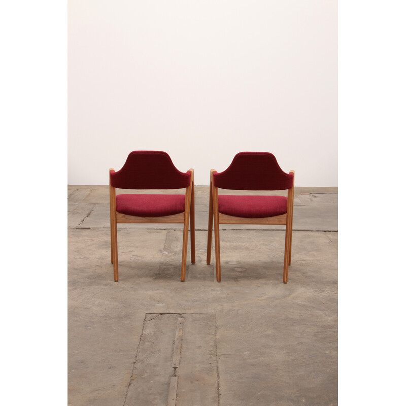 Pair of vintage Danish dining chairs model Compas by Kai Kristiansen for sva Mobler, 1960