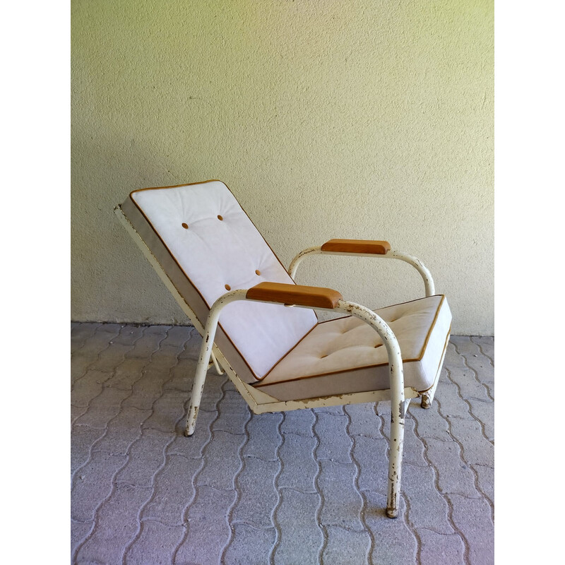 Fauteuil inclinable vintage par Jean Prouvé, 1955