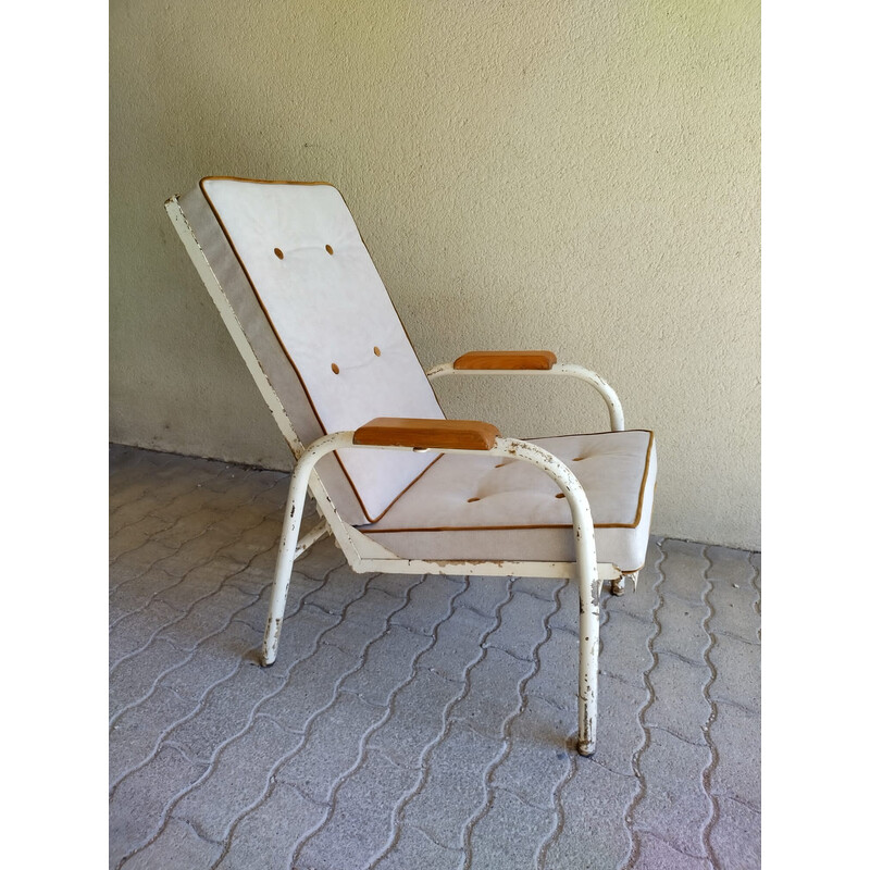 Fauteuil inclinable vintage par Jean Prouvé, 1955