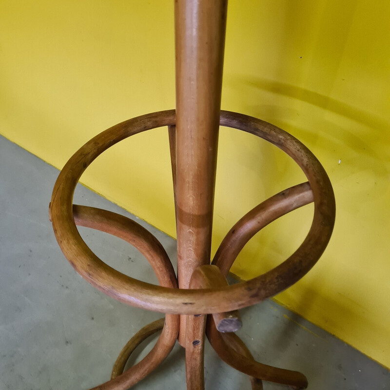 Vintage bentwood standing coat rack, 1900s