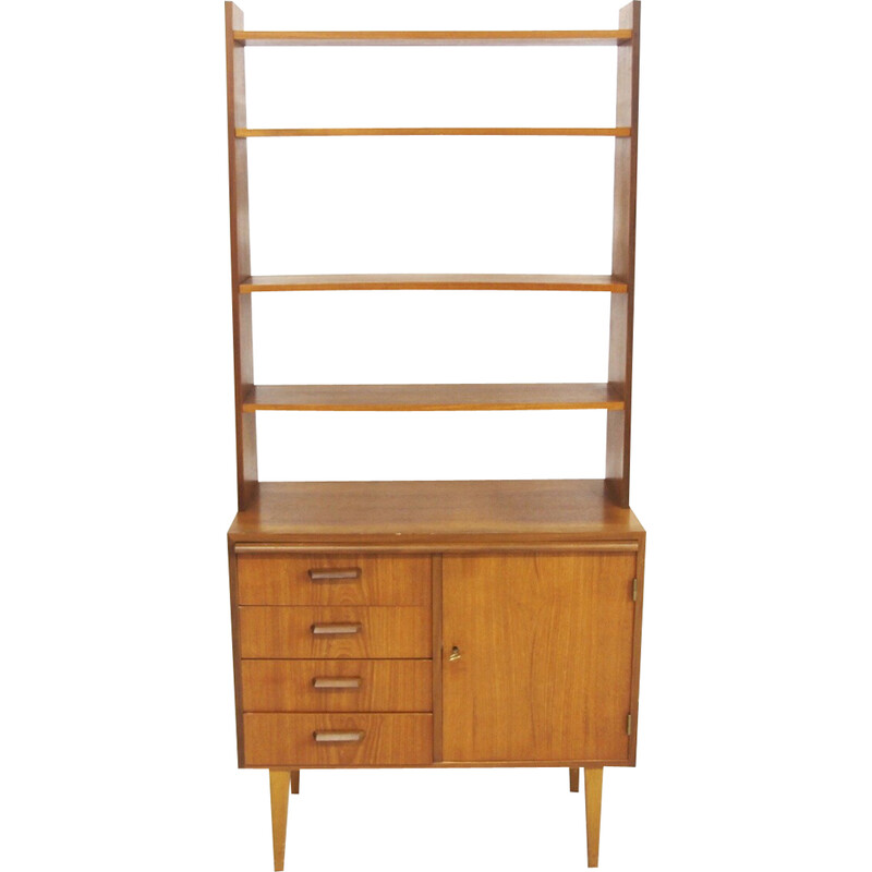 Vintage Scandinavian secretary in teak, Sweden 1960