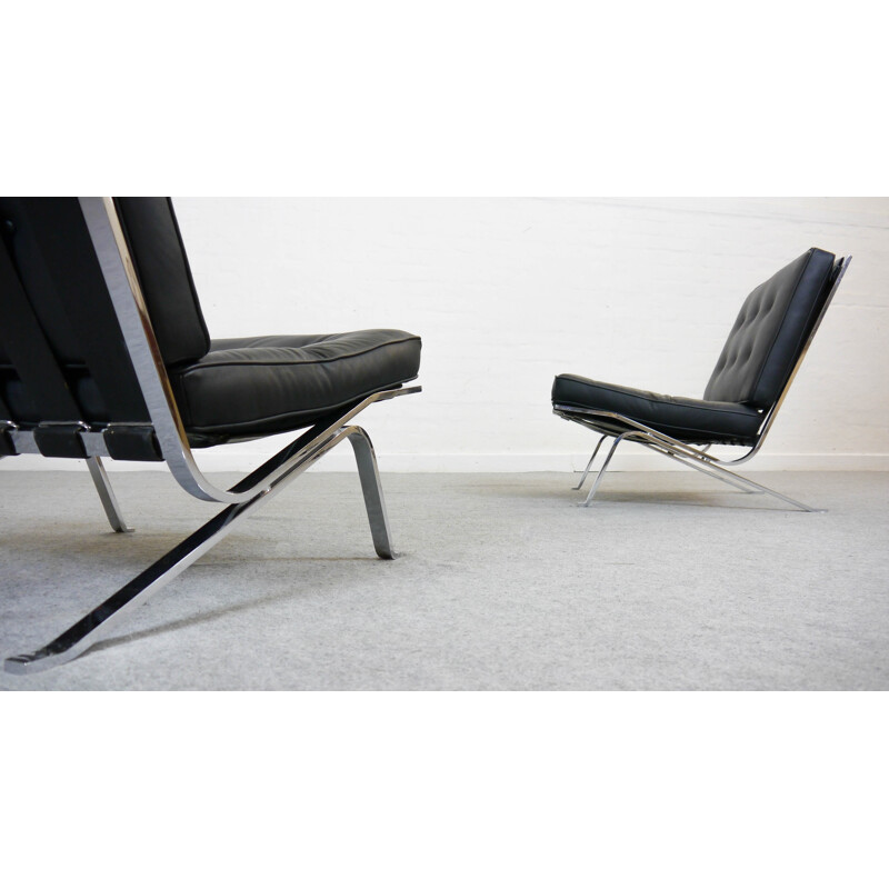 Pair of easy Chairs RH-301 Robert Haussmann De Sede - 1950s