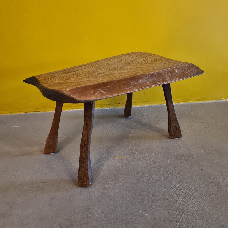 Vintage wooden side table, 1970s