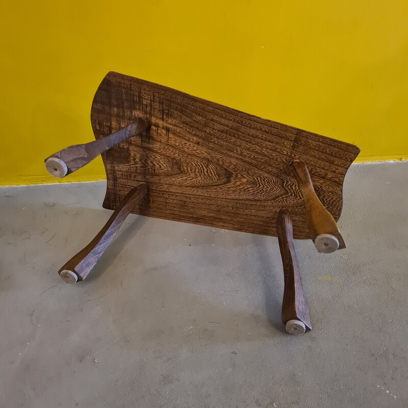 Tavolino in legno vintage, anni '70