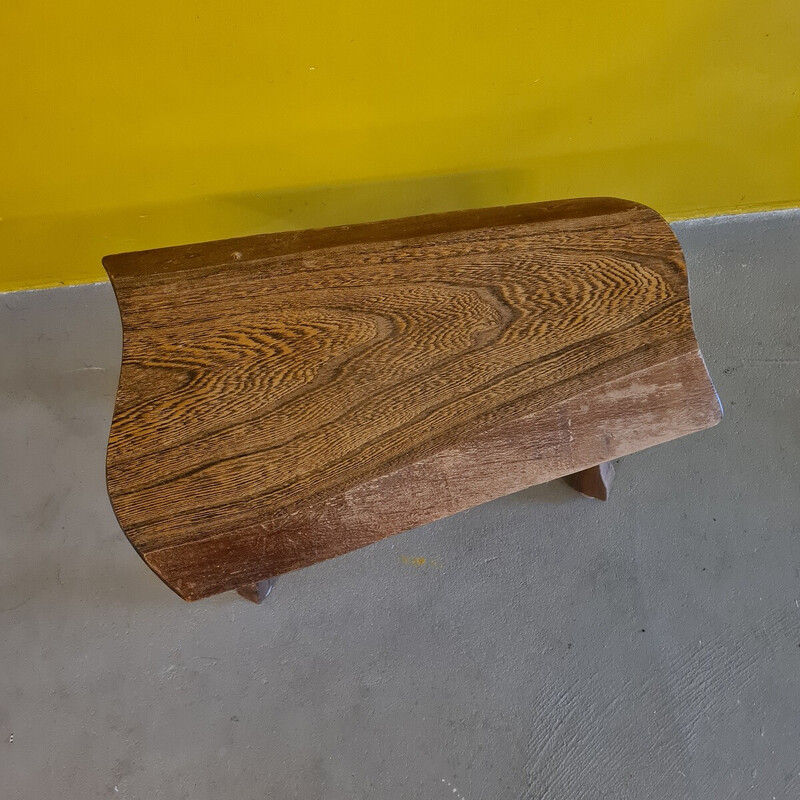 Vintage wooden side table, 1970s