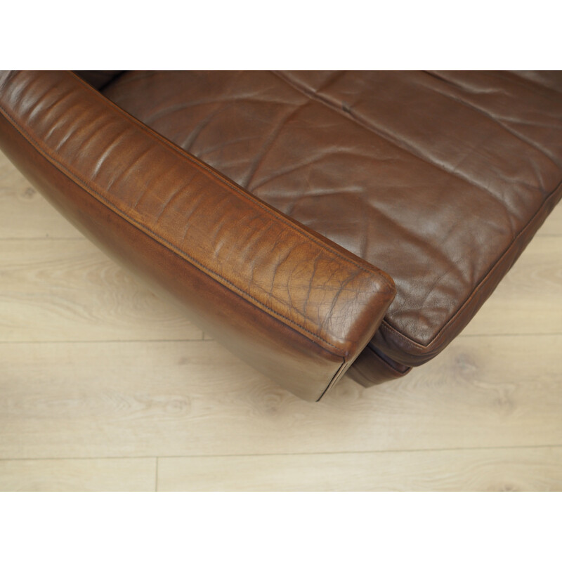 Vintage Danish brown leather armchair by Edmund Jørgensen, 1960s