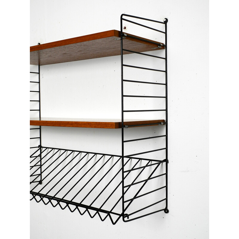 Vintage teak string shelf by Nisse Strinning, Denmark 1960s