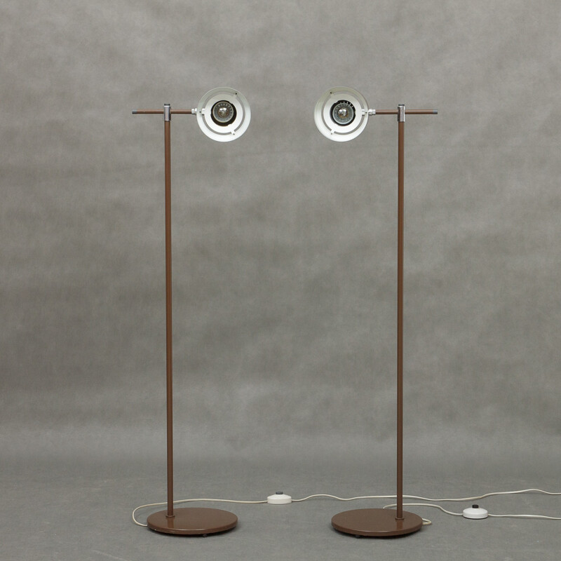 Pair of floor lamps by Jo Hammerborg - 1960s