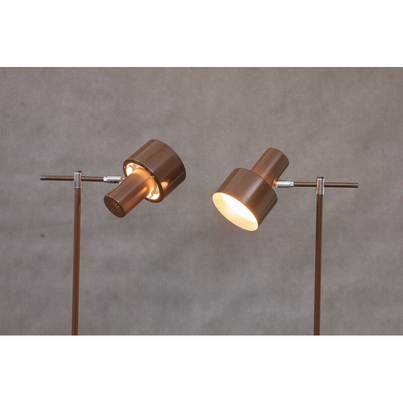 Paire de lampadaires de Jo Hammerborg - 1960