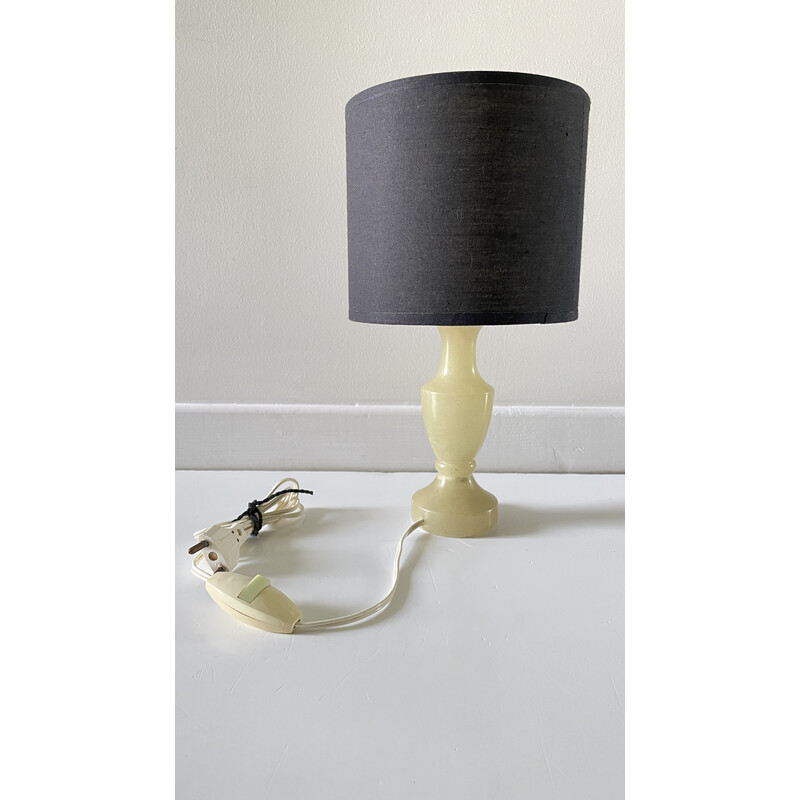 Vintage lamp in alabaster stone