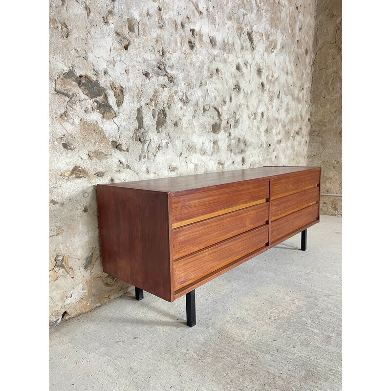 Credenza vintage con 6 cassetti, 1950-1960