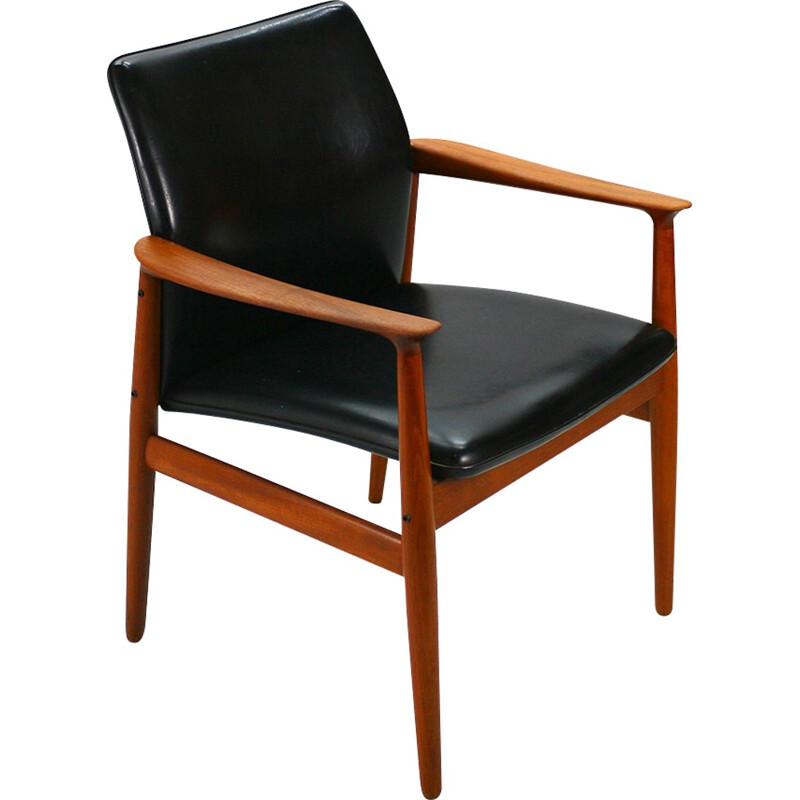 Teak armchair by Grete Jalk for Glostrup Møbekfabrik - 1950s