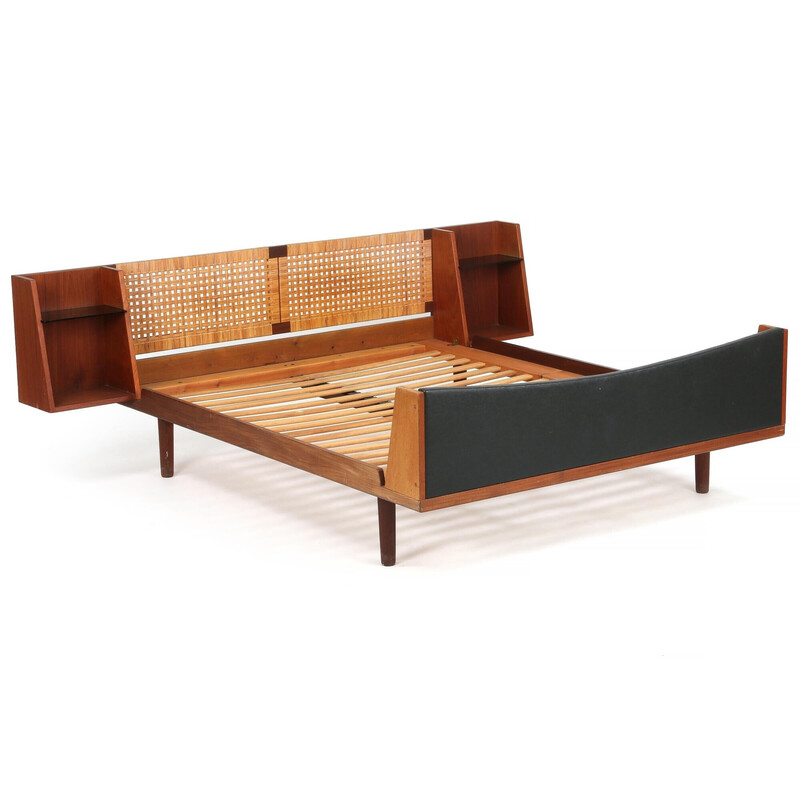Vintage-Bett Ge701 aus Holz von Hans Wegner für Getama