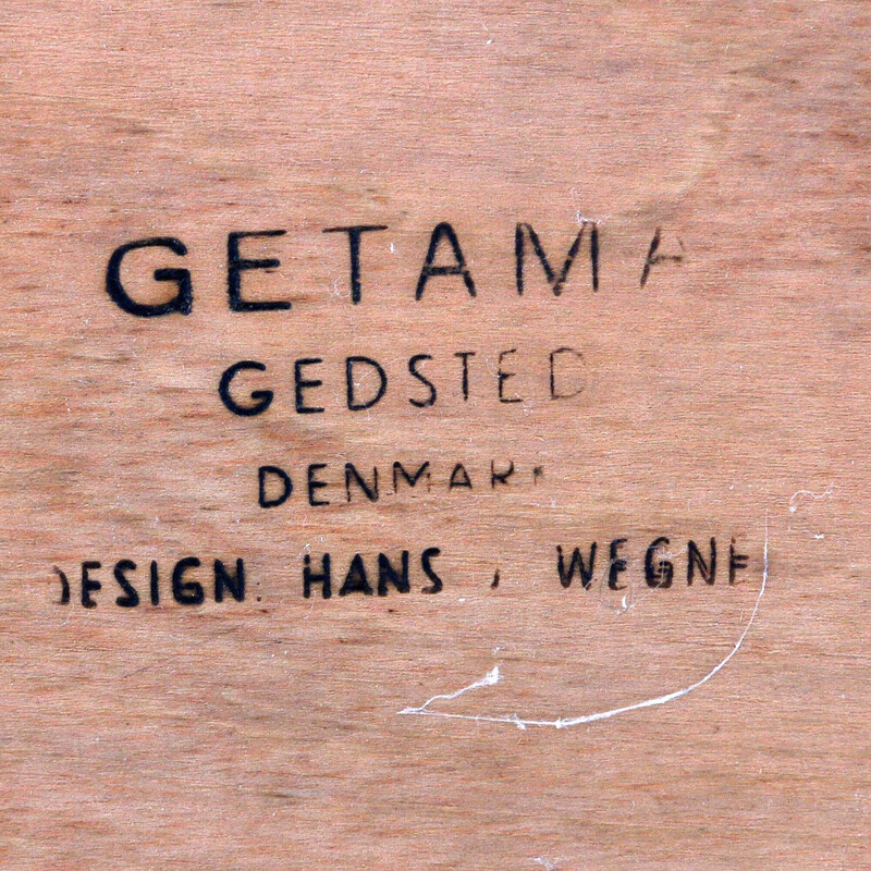 Cama de madeira Ge701 vintage de Hans Wegner para Getama
