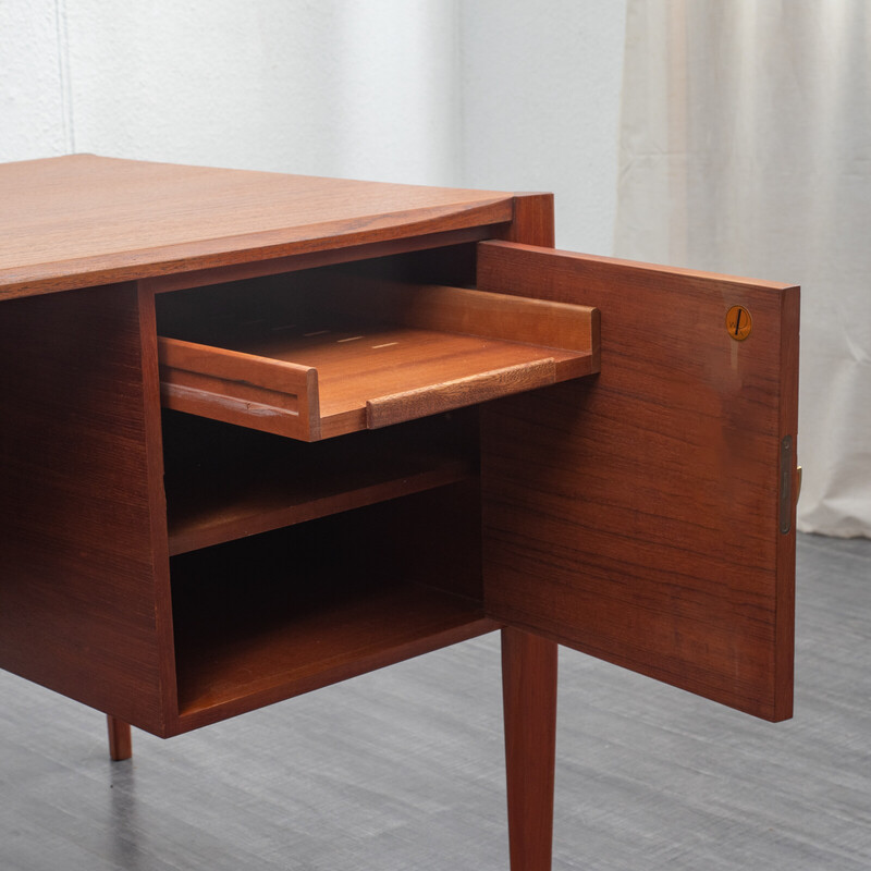 Vintage teak desk by Wilhelm Renz, 1960