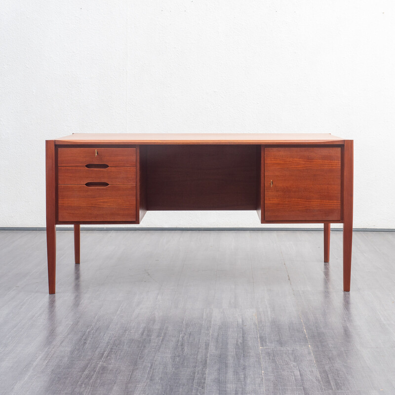 Vintage teak desk by Wilhelm Renz, 1960