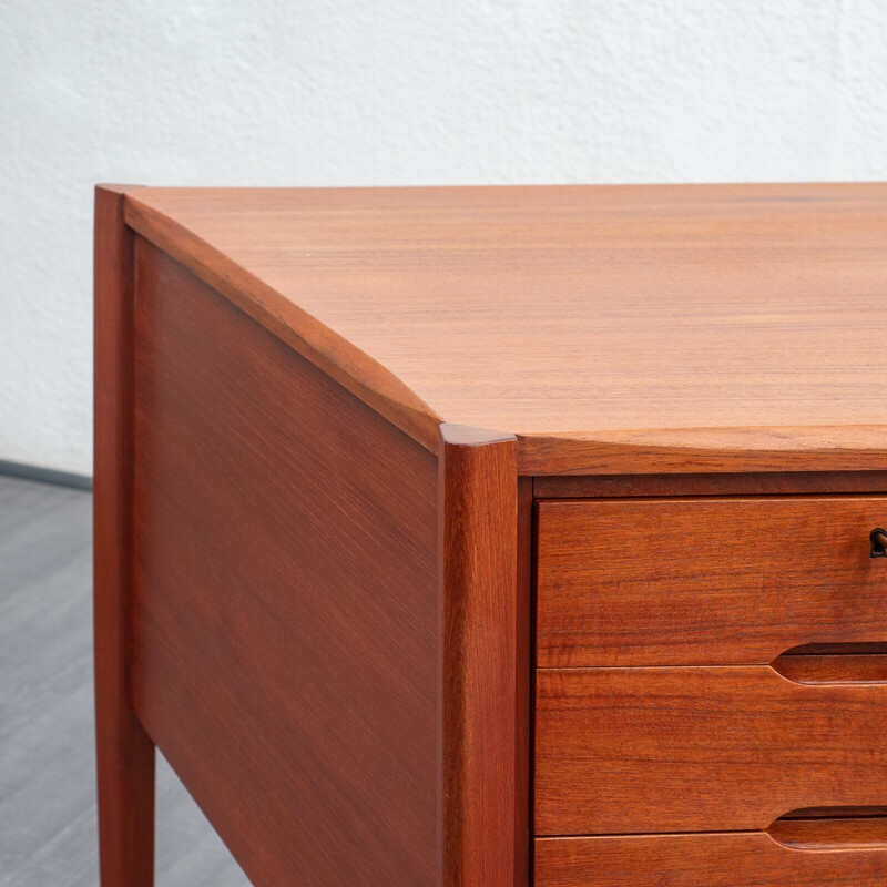 Vintage teak desk by Wilhelm Renz, 1960