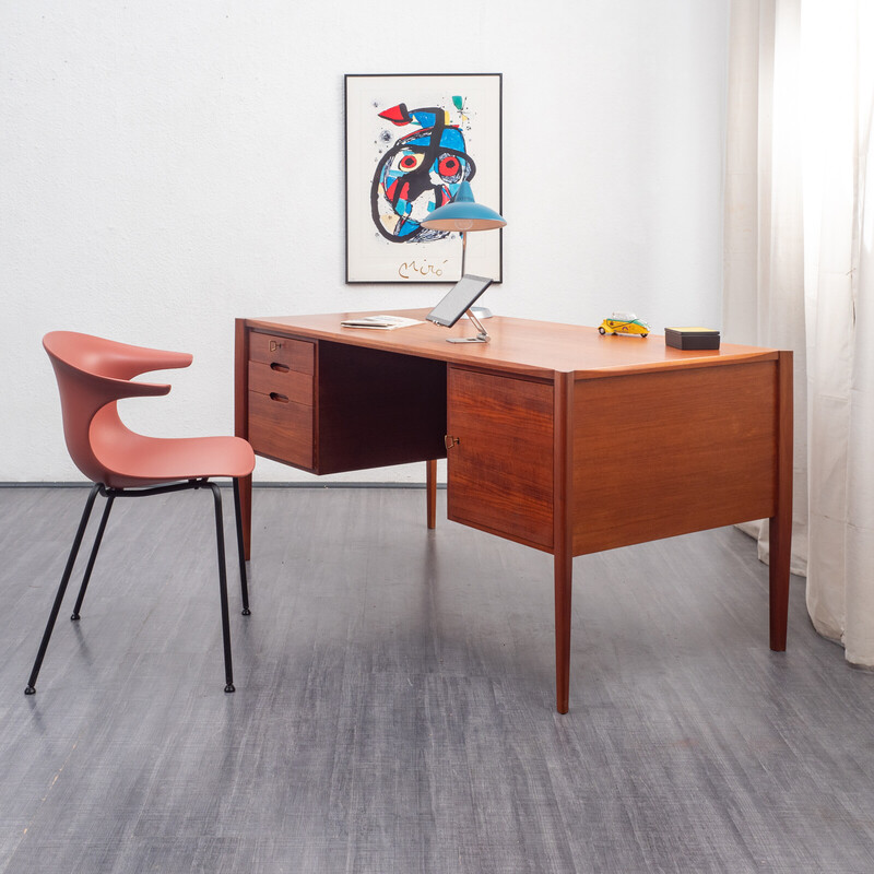 Vintage teak desk by Wilhelm Renz, 1960