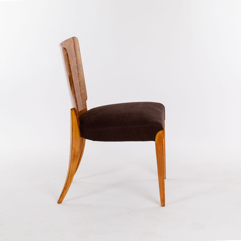 Set of 6 vintage wood chairs by Halabala
