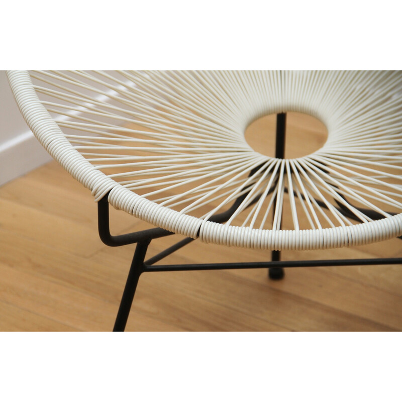 Fauteuil vintage blanc