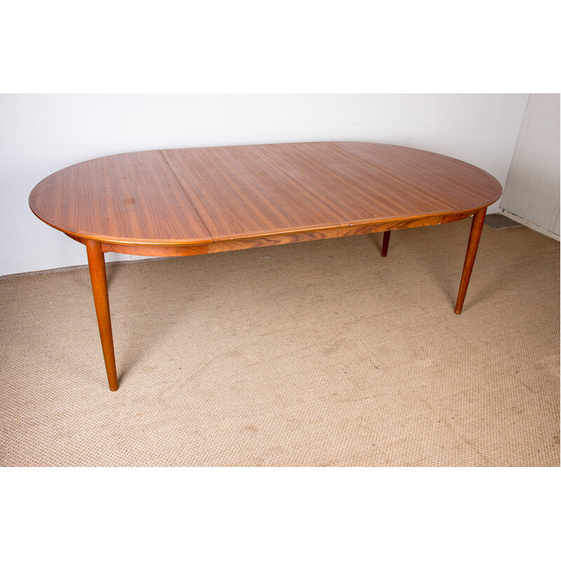 Mesa de teca dinamarquesa vintage de Arne Vodder para P.Olsen Sibast, 1960