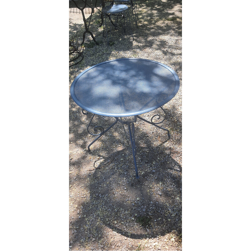 Vintage wrought iron coffee table