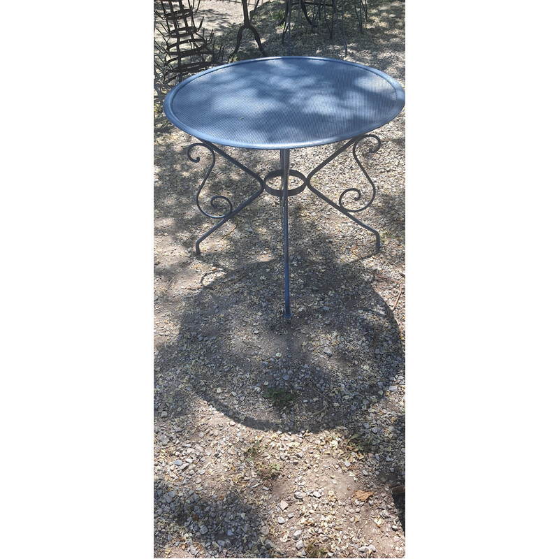 Vintage wrought iron coffee table