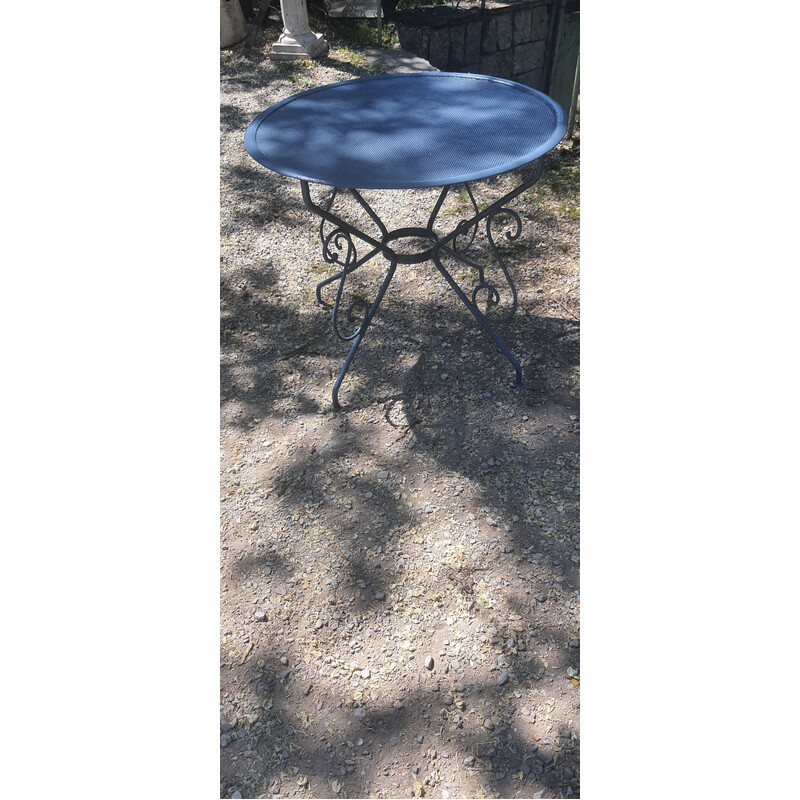 Vintage wrought iron coffee table