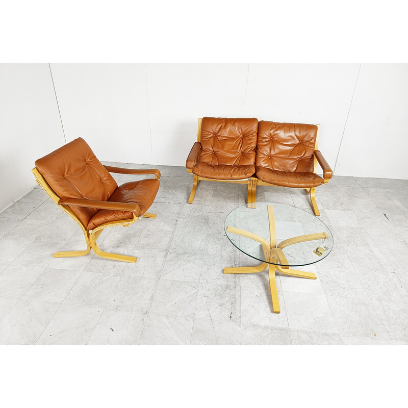 Conjunto de sala de estar vintage por Ingmar Relling para Westnofa, Noruega 1970s