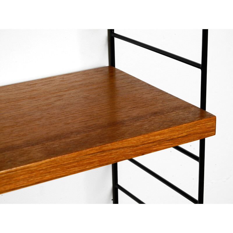 Vintage teak string shelf by Nisse Strinning, Denmark 1960s