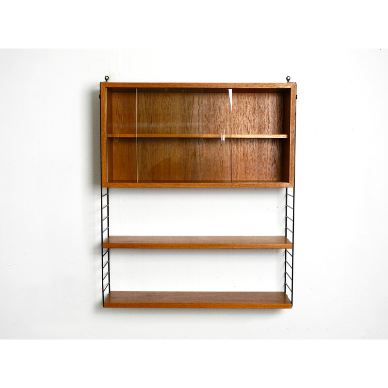 Vintage teak string shelf by Nisse Strinning, Denmark 1960s