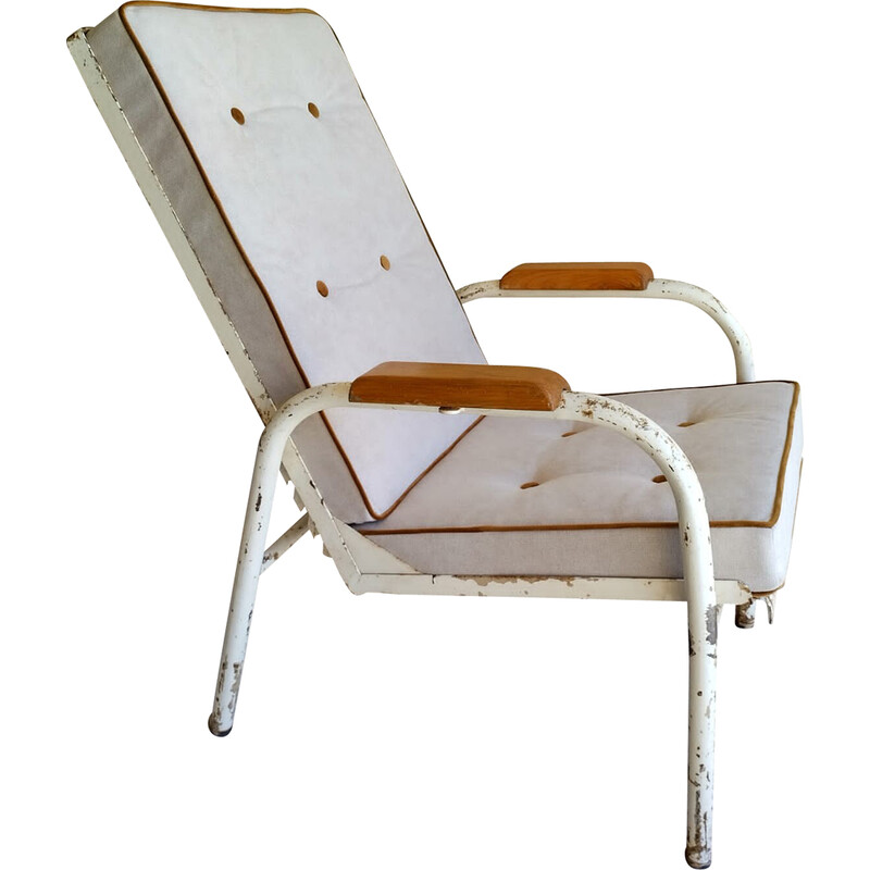 Poltrona reclinável vintage de Jean Prouvé, 1955