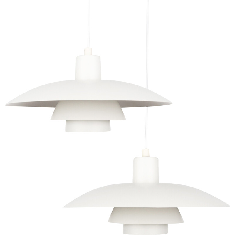 Pair of danish vintage pendant lamps Ph 4/3 by Poul Henningsen for Louis Poulsen, 1966