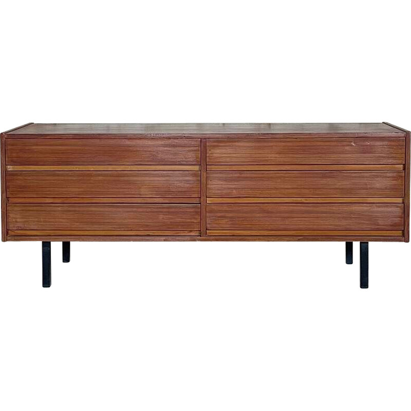 Vintage sideboard with 6 drawers, 1950-1960