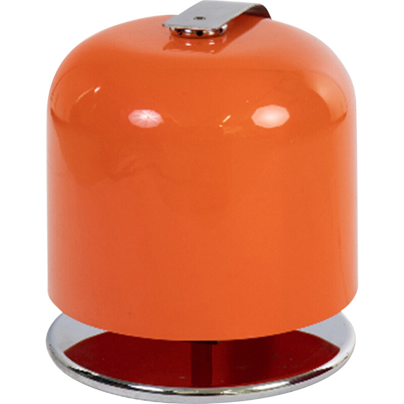 Mid-eeuwse oranje kap tafellamp