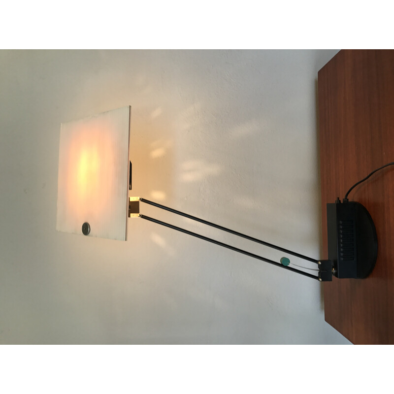 Vintage minimalist W.O model desk lamp by Sacha Ketoff - 1980s