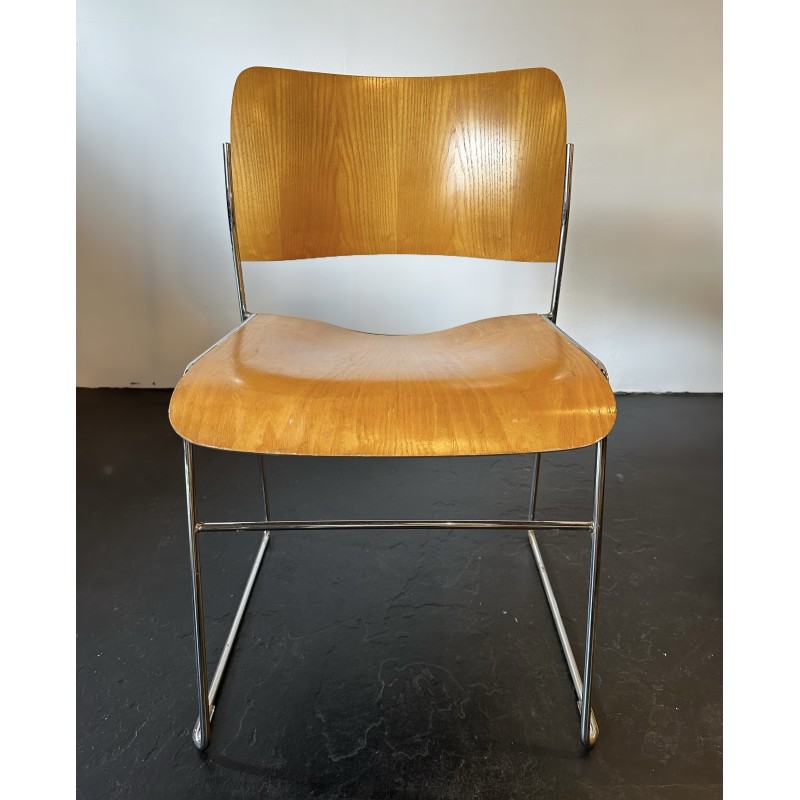 Set of 4 mid-century 40/4 chairs by David Rowland for Howe, 1960s