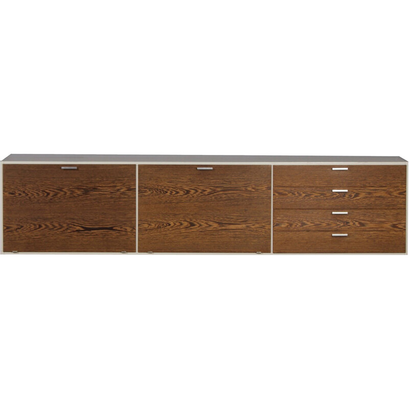 Vintage floating sideboard in wenge by Cees Braakman for Pastoe, 1960s