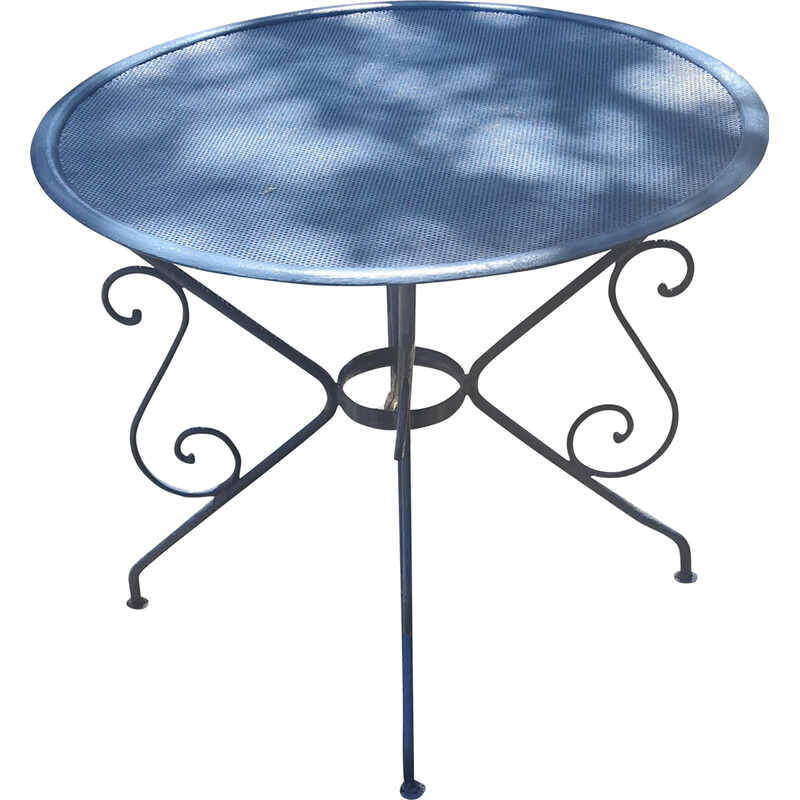 Vintage wrought iron coffee table