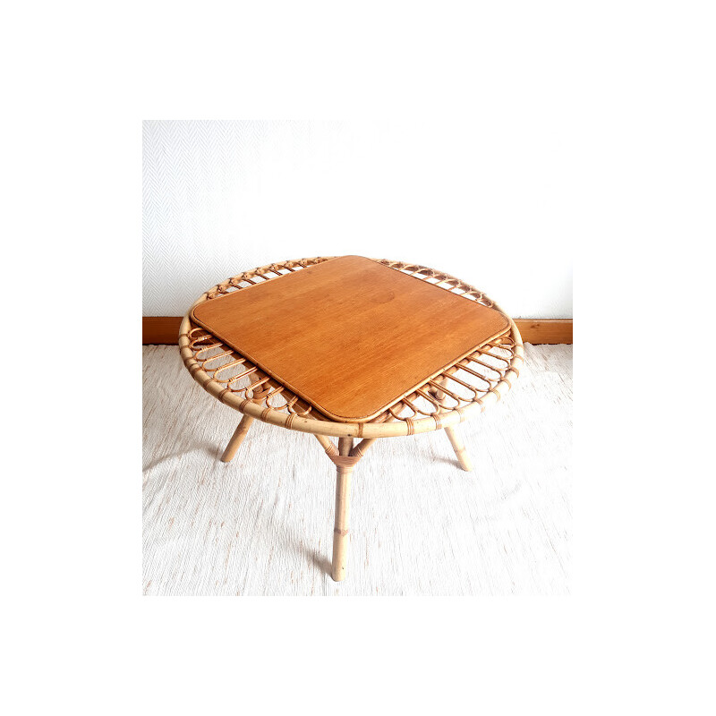 Mobili da giardino in rattan vintage, 1960