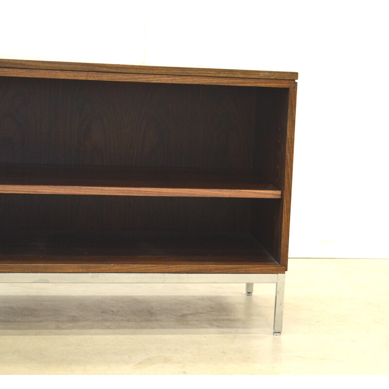 Florence Knoll Walnut Cabinet Sideboard by Knoll - 1970s