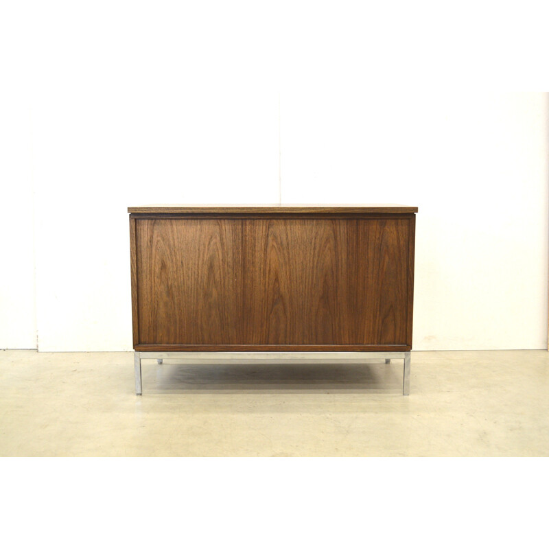 Florence Knoll Walnut Cabinet Sideboard by Knoll - 1970s